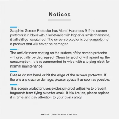 Hoda รุ่น Sapphire Lens Protector - กระจกเลนส์กล้อง iPhone 16 Pro / 16 Pro Max