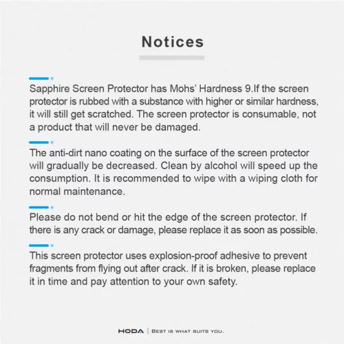 Hoda รุ่น Sapphire Lens Protector - กระจกเลนส์กล้อง iPhone 16 Pro / 16 Pro Max
