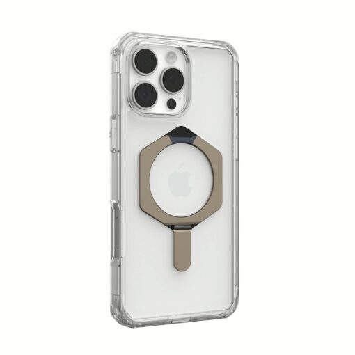 UAG รุ่น Plyo XTE Magsafe - เคส iPhone 16 Pro Max - สี Clear/Titanium - Image 4