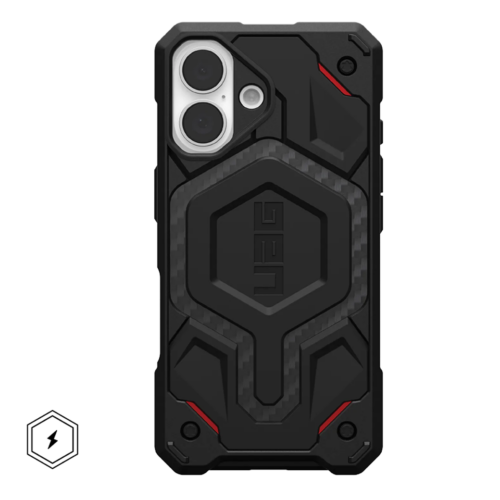 UAG รุ่น Monarch Pro - เคส iPhone 16 - สี Kevlar Black