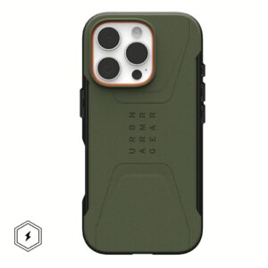 UAG รุ่น Civilian Magsafe - เคส iPhone 16 Pro - สี Olive Drab