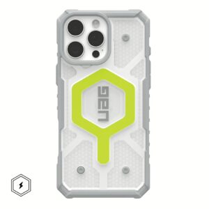 UAG รุ่น Pathfinder Clear Magsafe - เคส iPhone 16 Pro Max - สี Active Neon