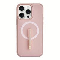 Custype รุ่น Magnetic Wireless Charging Phone Case with Single Pole stand - เคส iPhone 16 Pro Max - สี Pink
