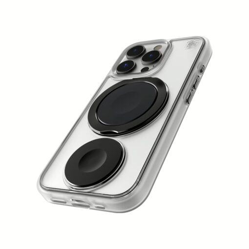 STM รุ่น Roll Spin Magsafe - เคส iPhone 16 Pro - สี Clear/Black - Image 3