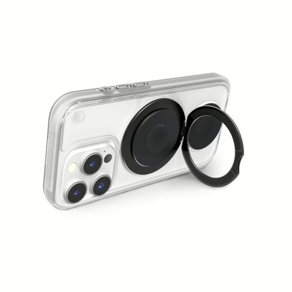 STM รุ่น Roll Spin Magsafe - เคส iPhone 16 Pro - สี Clear/Black - Image 4