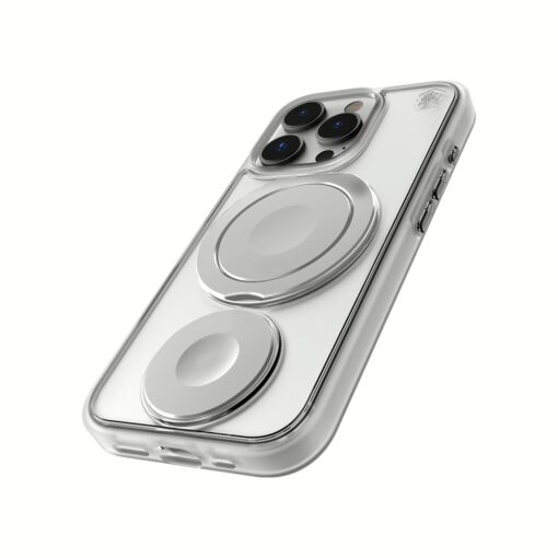 STM รุ่น Roll Spin Magsafe - เคส iPhone 16 Pro Max - สี Clear/Silver - Image 3
