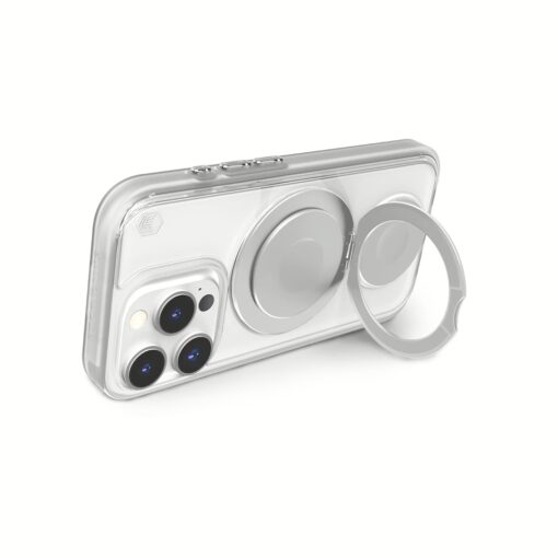 STM รุ่น Roll Spin Magsafe - เคส iPhone 16 Pro Max - สี Clear/Silver - Image 4