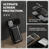 VRS รุ่น Damda Glide Ultimate - เคส iPhone 16 Pro Max - สี Black