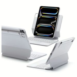 ESR รุ่น Rebound Magnetic Keyboard Case 360 - เคส iPad Pro 11" (5th/2024) - คีย์บอร์ด US English - สี White