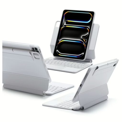 ESR รุ่น Rebound Magnetic Keyboard Case 360 - เคส iPad Pro 11" (5th/2024) - คีย์บอร์ด US English - สี White