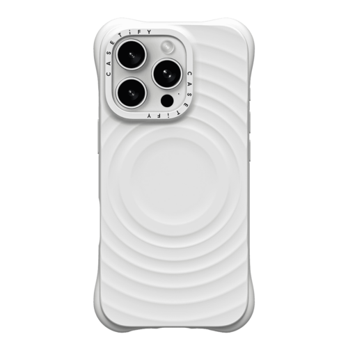 Casetify รุ่น Ripple Case - เคส iPhone 16 Pro - สี White