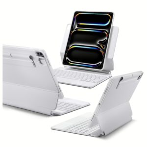 ESR รุ่น Rebound Magnetic Keyboard Case 360 - เคส iPad Pro 13" (7th/2024) - สี White (US Layout)