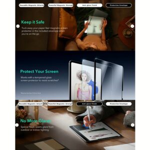 ESR รุ่น Paper-Feel Magnetic Screen Protector - ฟิล์มหน้าจอ iPad Air 11" (2025/2024)