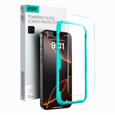 ESR รุ่น Tempered Glass Screen Protector - ฟิล์มกระจก iPhone 16 Pro Max - สี Clear