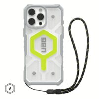 UAG รุ่น Pathfinder Clear Magsafe Bundle - เคส iPhone 16 Pro Max - สี Active Neon/Lanyard