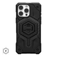 UAG รุ่น Monarch Pro Bundle - เคส iPhone 16 Pro Max - สี Carbon Fiber/Black Stand
