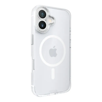 Hoda รุ่น Rough Case Magnet - เคส iPhone 16 - สี Clear Matte