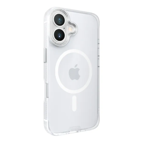 Hoda รุ่น Rough Case Magnet - เคส iPhone 16 - สี Clear Matte
