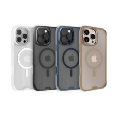 Hoda รุ่น Rough Case Magnet - เคส iPhone 16 - สี Clear Matte
