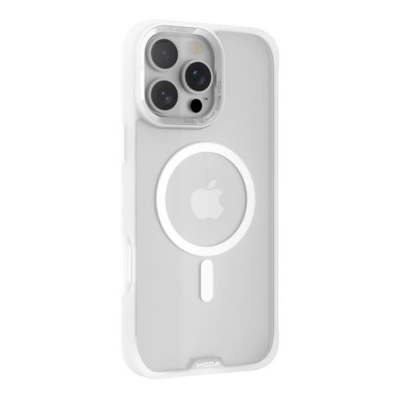 Hoda รุ่น Rough Case Magnet - เคส iPhone 16 Pro - สี Clear Matte