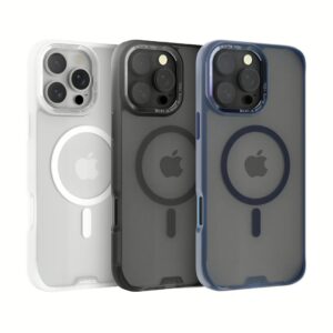 Hoda รุ่น Rough Case Magnet - เคส iPhone 16 - สี Clear Matte