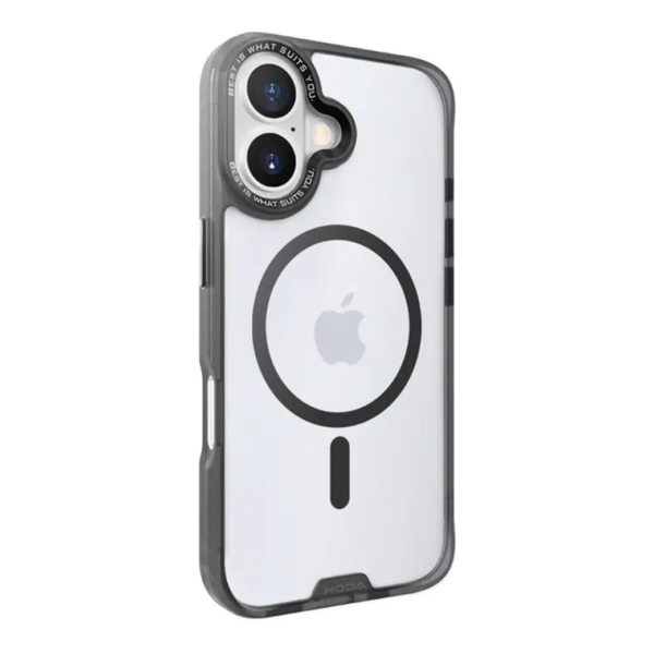 Hoda รุ่น Rough Case Magnet - เคส iPhone 16 - สี Black