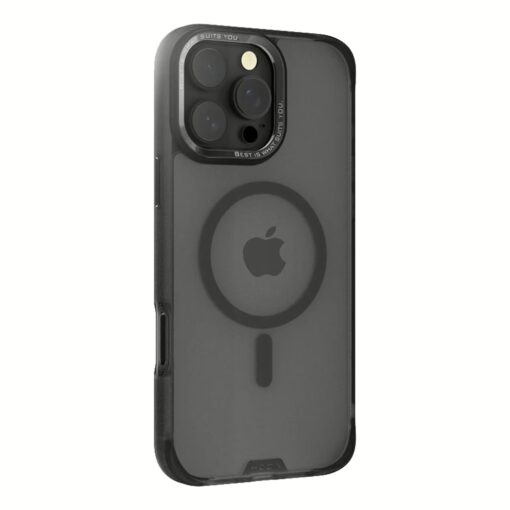 Hoda รุ่น Rough Case Magnet - เคส iPhone 16 Pro - สี Black