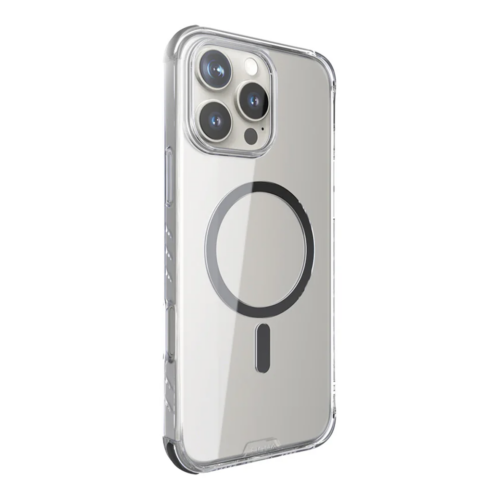 Hoda รุ่น Slim Defender With Magnet - เคส iPhone 16 Pro - สี Clear Black