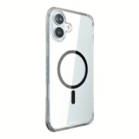 Hoda รุ่น Slim Defender With Magnet - เคส iPhone 16 Plus - สี Clear Black