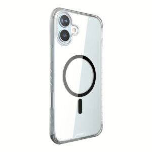 Hoda รุ่น Slim Defender With Magnet - เคส iPhone 16 Plus - สี Clear Black