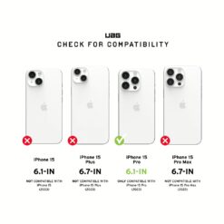 UAG รุ่น Removable Privacy - ฟิล์มเพิ่มความเป็นส่วนตัวแบบถอดออกได้ - iPhone 15 Pro