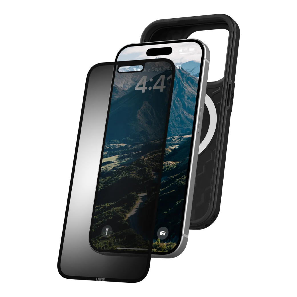 UAG รุ่น Removable Privacy - ฟิล์มเพิ่มความเป็นส่วนตัวแบบถอดออกได้ - iPhone 15 Pro