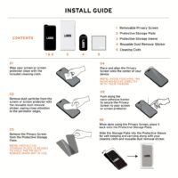 UAG รุ่น Removable Privacy - ฟิล์มเพิ่มความเป็นส่วนตัวแบบถอดออกได้ - iPhone 15 Pro Max