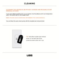 UAG รุ่น Removable Privacy - ฟิล์มเพิ่มความเป็นส่วนตัวแบบถอดออกได้ - iPhone 15 Pro Max