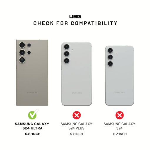 UAG รุ่น Removable Privacy - ฟิล์มเพิ่มความเป็นส่วนตัวแบบถอดออกได้ - Galaxy S24 Ultra - Image 3