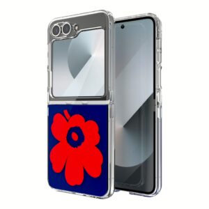 Marimekko รุ่น Case IML - เคส Galaxy Z Flip 6 - สี Blue/Red