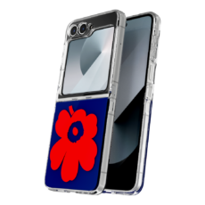 Marimekko รุ่น Case IML - เคส Galaxy Z Flip 6 - สี Blue/Red
