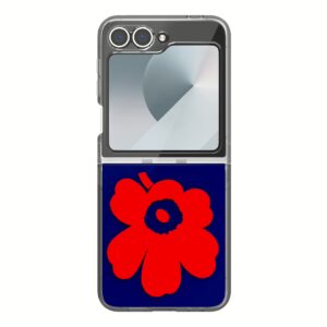 Marimekko รุ่น Case IML - เคส Galaxy Z Flip 6 - สี Blue/Red