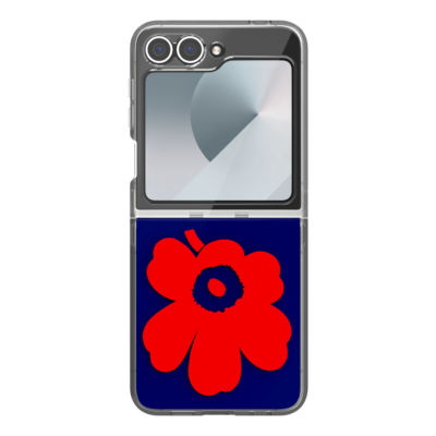 Marimekko รุ่น Case IML - เคส Galaxy Z Flip 6 - สี Blue/Red