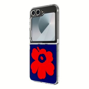 Marimekko รุ่น Case IML - เคส Galaxy Z Flip 6 - สี Blue/Red