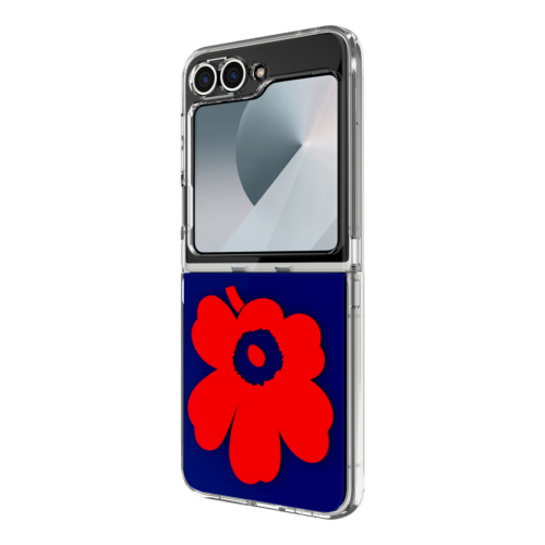 Marimekko รุ่น Case IML - เคส Galaxy Z Flip 6 - สี Blue/Red