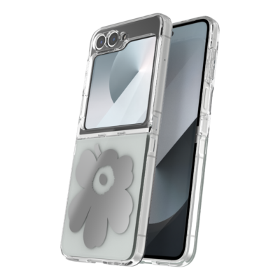 Marimekko รุ่น Case IML - เคส Galaxy Z Flip 6 - สี Grey/Silver