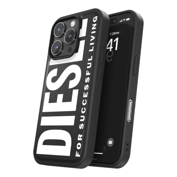 Diesel รุ่น Moulded Case Core with Magsafe - เคส iPhone 16 Pro - สี Black/White