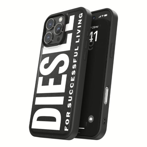 Diesel รุ่น Moulded Case Core with Magsafe - เคส iPhone 16 Pro Max - สี Black/White - Image 5