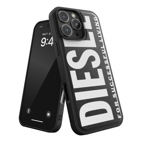 Diesel รุ่น Moulded Case Core with Magsafe - เคส iPhone 16 Pro Max - สี Black/White