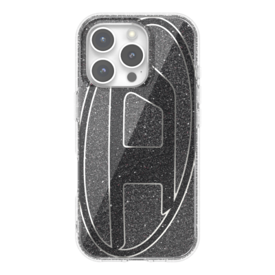 Diesel รุ่น Oval D Glitter Case - เคส iPhone 16 Pro - สี Black