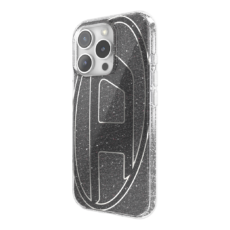 Diesel รุ่น Oval D Glitter Case - เคส iPhone 16 Pro - สี Black