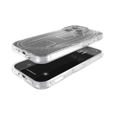 Diesel รุ่น Oval D Glitter Case - เคส iPhone 16 Pro - สี Black