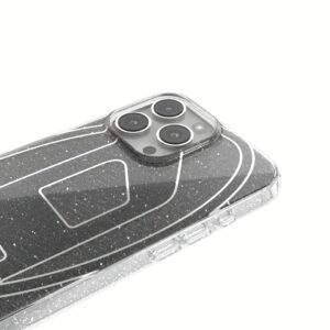 Diesel รุ่น Oval D Glitter Case - เคส iPhone 16 Pro Max - สี Black