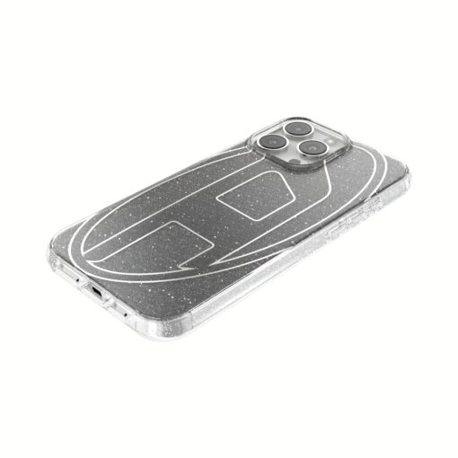 Diesel รุ่น Oval D Glitter Case - เคส iPhone 16 Pro Max - สี Black - Image 7
